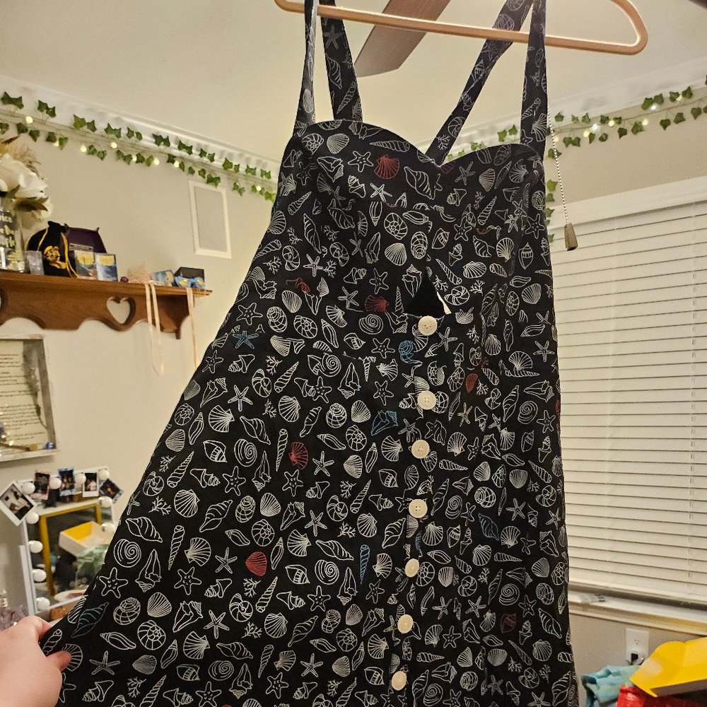 Modcloth Beach Sea Shells Dress